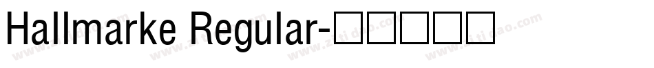 Hallmarke Regular字体转换